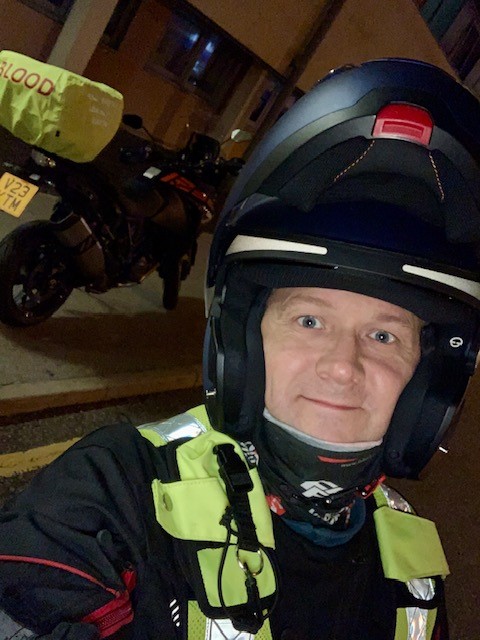 Garry Crooks, DSPM at BPDTS suited up in helmet and high visibility jacket.