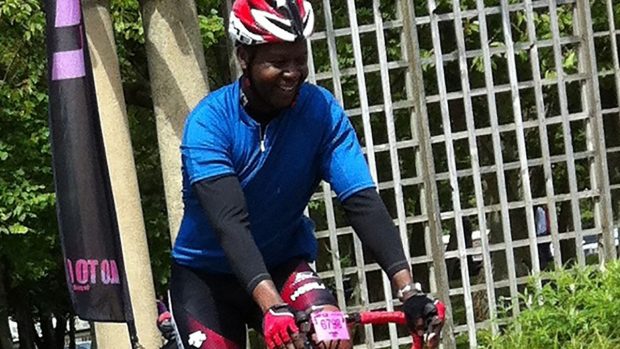 Juma Mwazanzale, BPDTS Infrastructure Engineer, cycling.